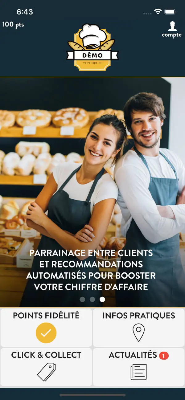 Carte de fidélité dématerialisée avec points de fidélité WeThankYou